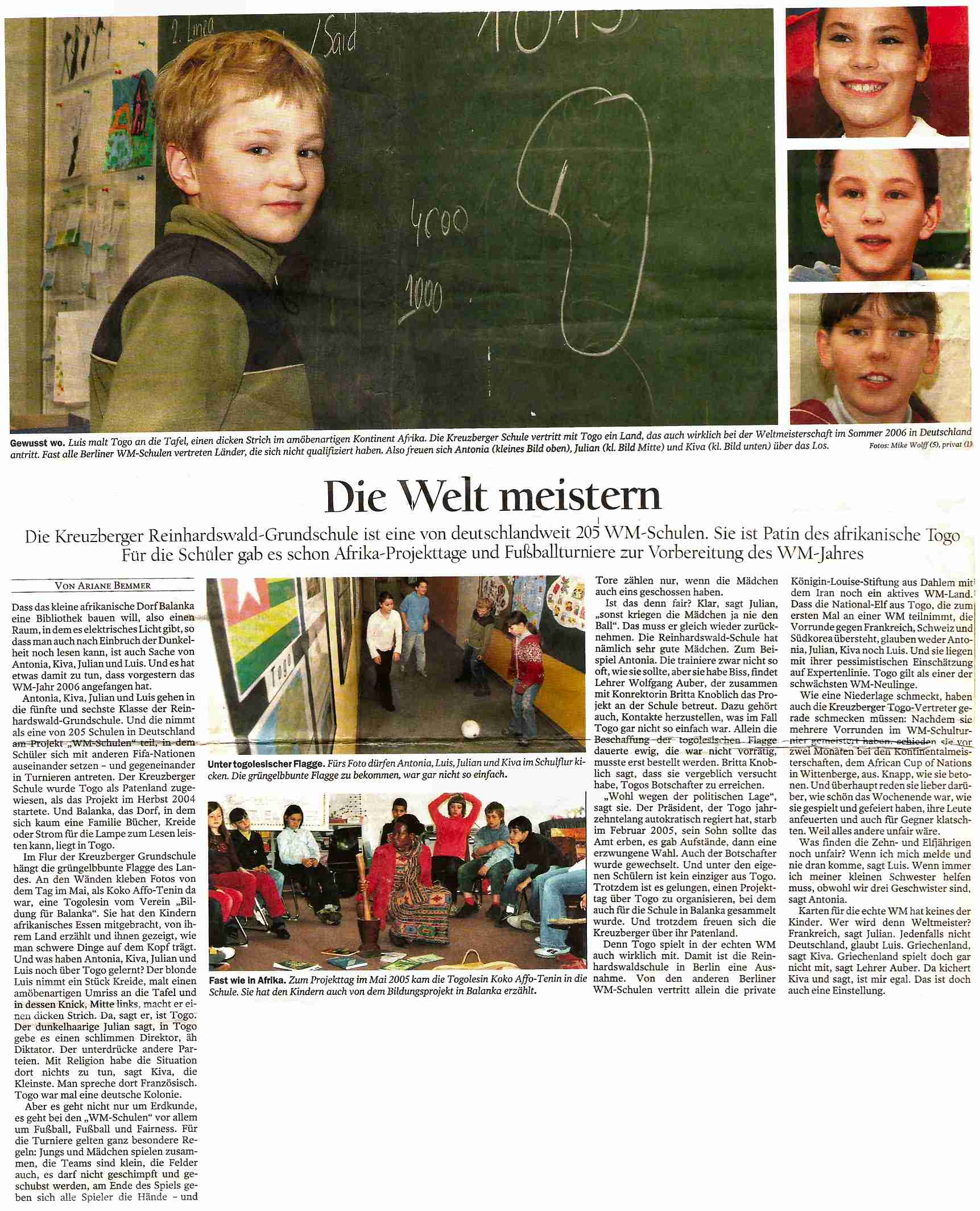 Tagespiegel: Die Welt meistern